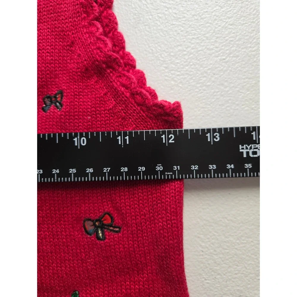 J Khaki Kids Red Gingerbread Christmas Sweater Vest Toddler 3T Holiday Knit‎